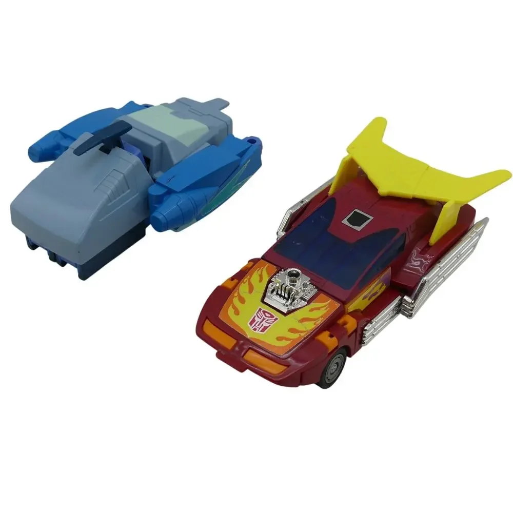 Lot of 2 Vintage 1986 G1 Transformers Hot Rod & Blurr Figures Incomplete Hasbro